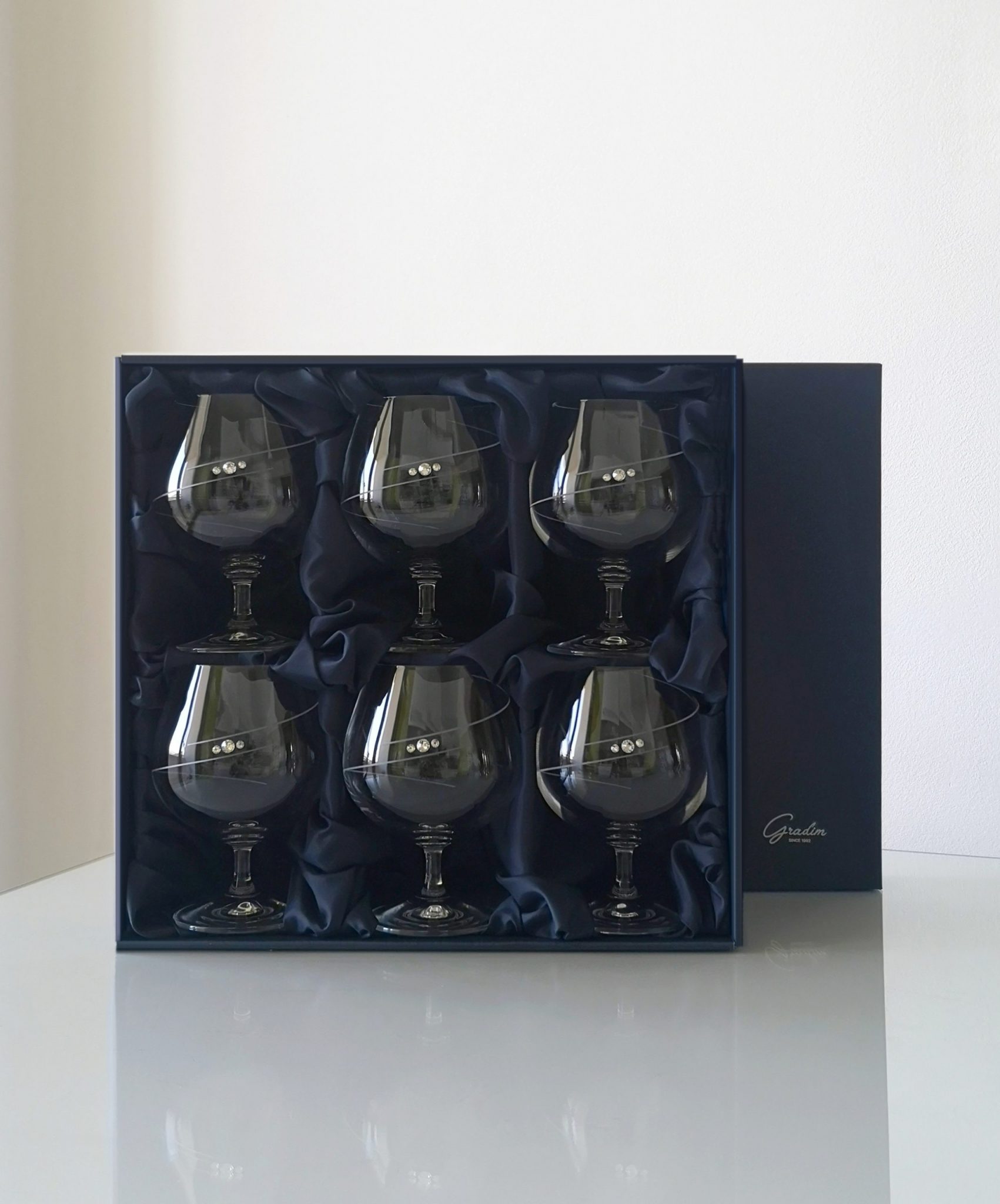 Spiral Gradim crystals, brandy 400 ml, 6 ks - Image 2