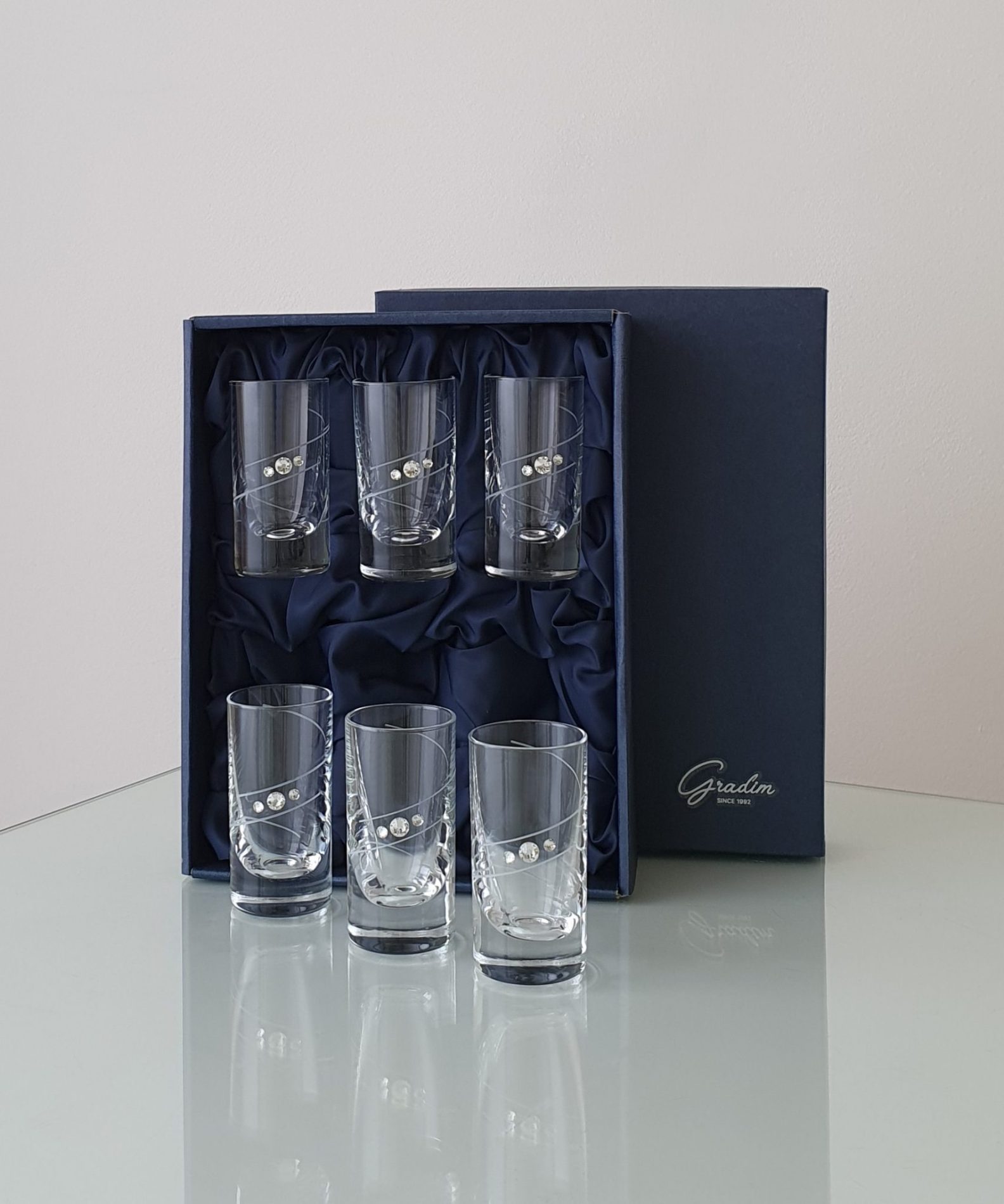 Spiral Gradim crystals, pohár 70 ml, 6 ks